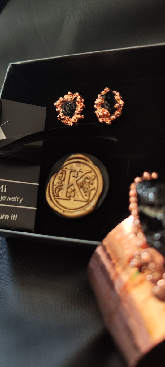 Copper Bubble Earrings