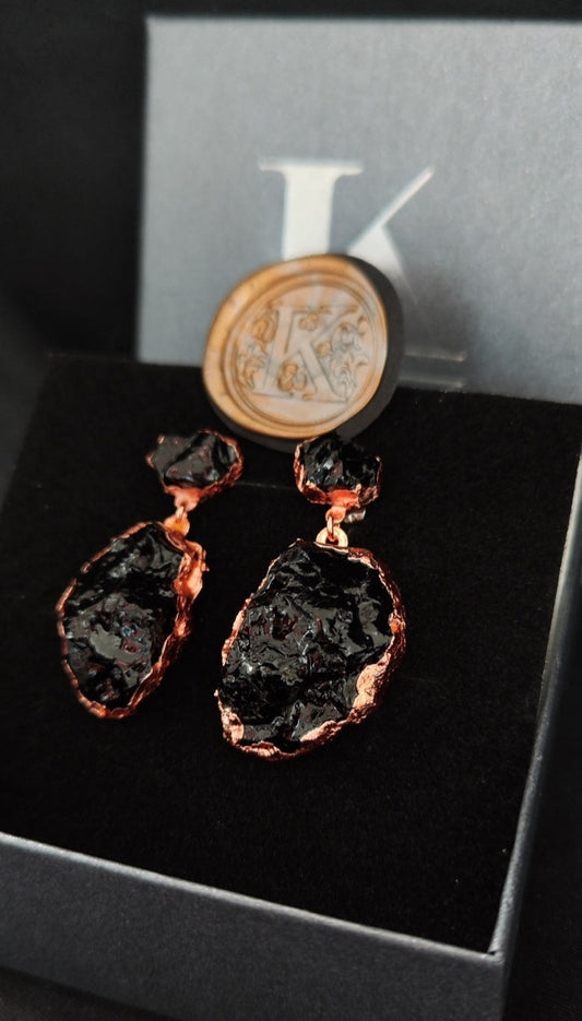 earrings set etsy longdrop copper luxury love black large handmade for oval face brands bridal got modern natural rosegold silver unique european jewelry kpop nz pinterest shop type titanium charmsuhani viseči veliki kirurško jeklo rože roza ročno delo antialergijski medicinski klip premog kamen premog kuolmi marjeta hribar