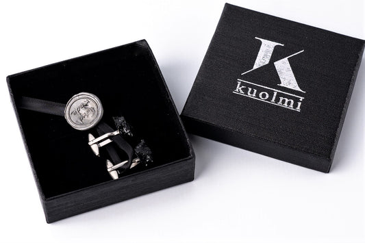 Wear an extraordinary piece of history on your shirt! Unique cufflinks from a lump of coal.