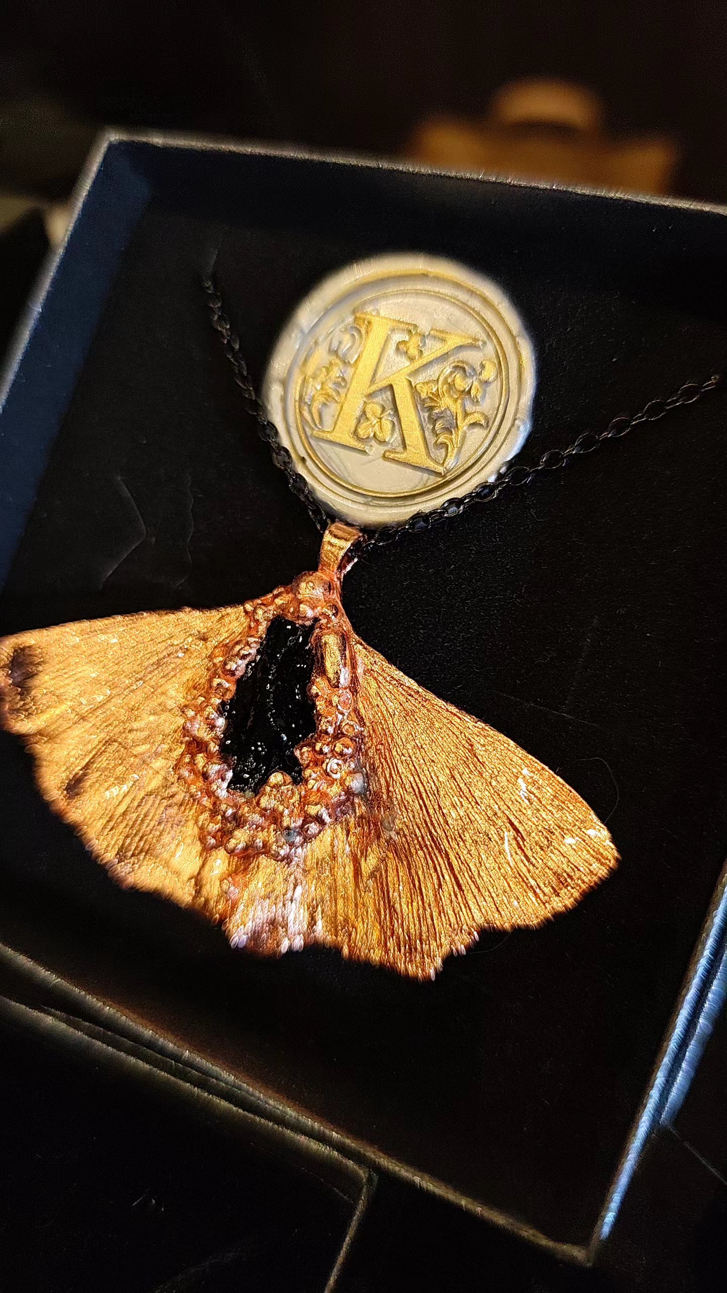 Verižica Ginko Copper