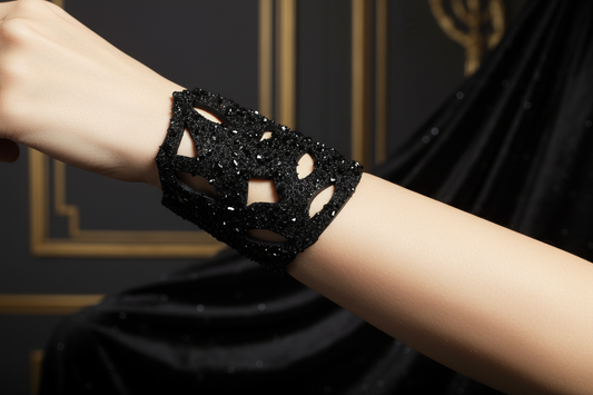 Zapestnica Čipka L z gumbom