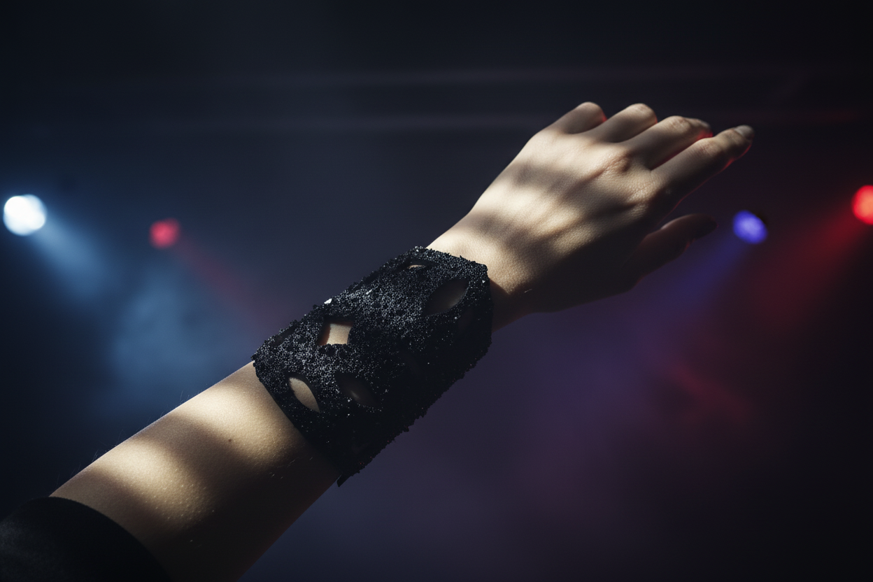 Zapestnica Čipka L z gumbom