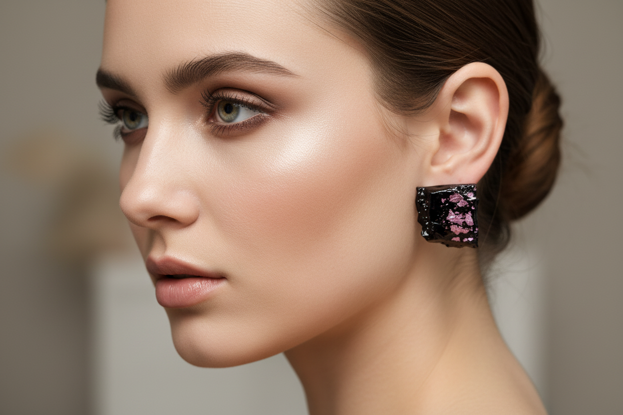 Uhani Srebro 925 KUOLMi Lila