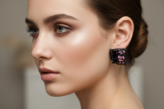 Uhani Srebro 925 KUOLMi Lila