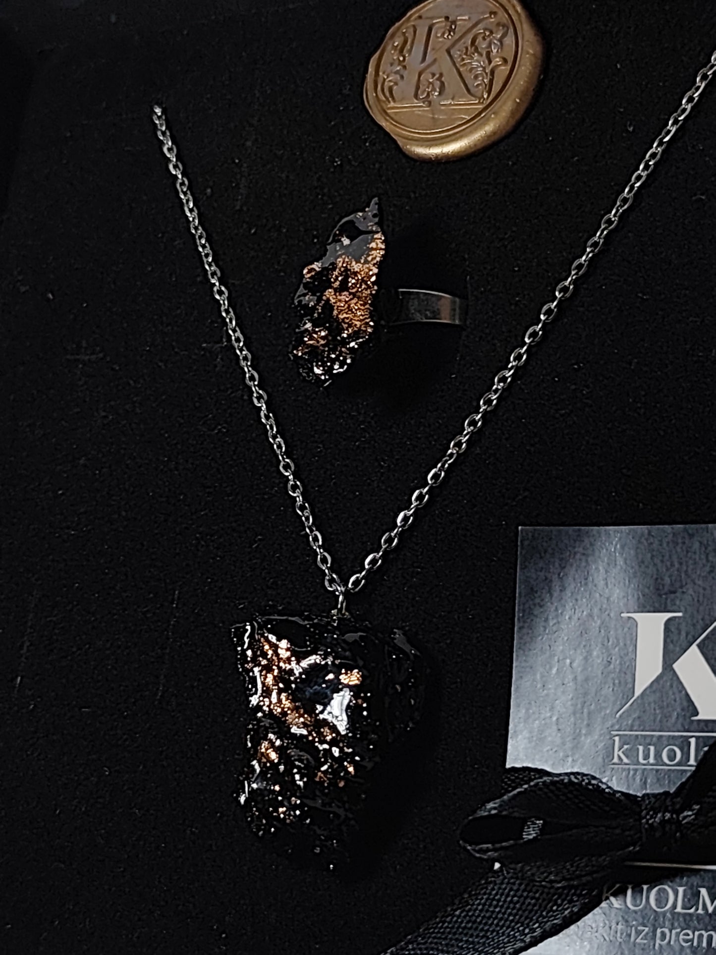 Komplet verižica in prstan