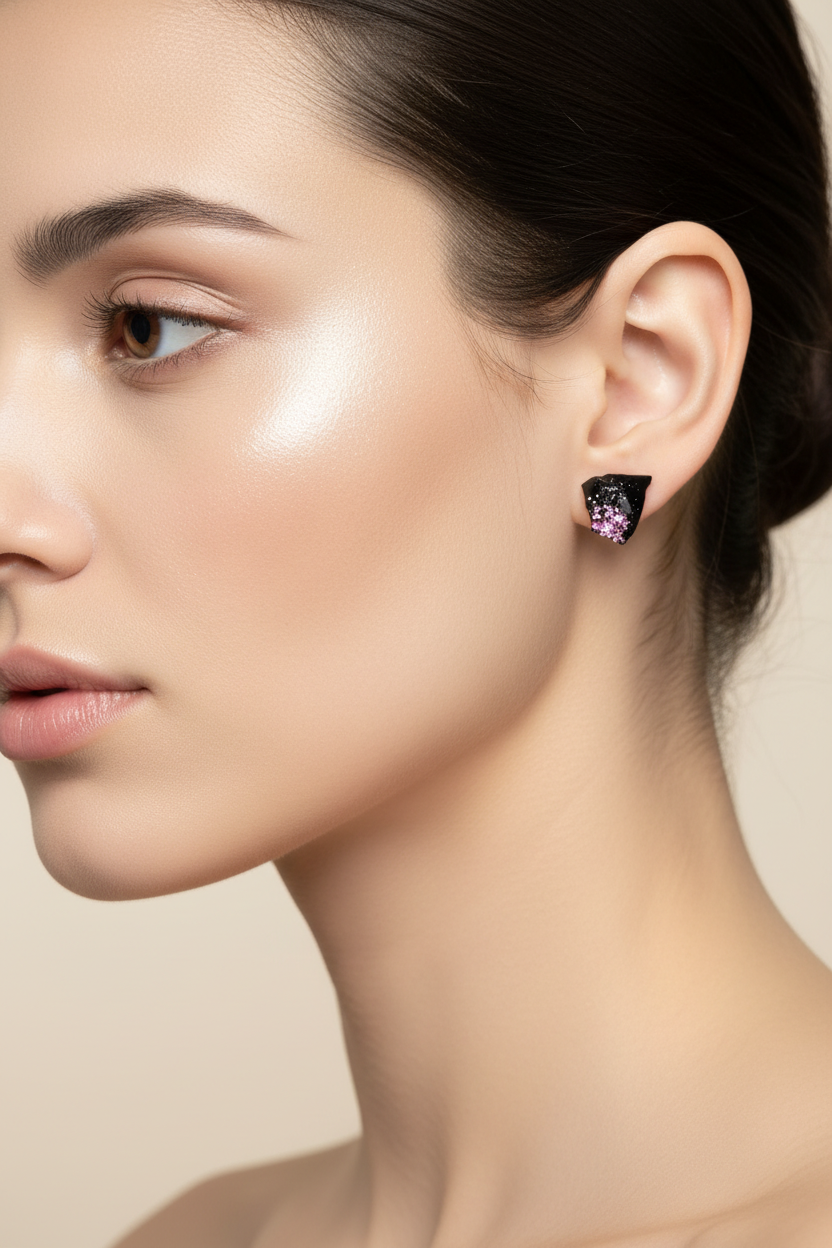 Uhani Srebro 925 KUOLMi Lila