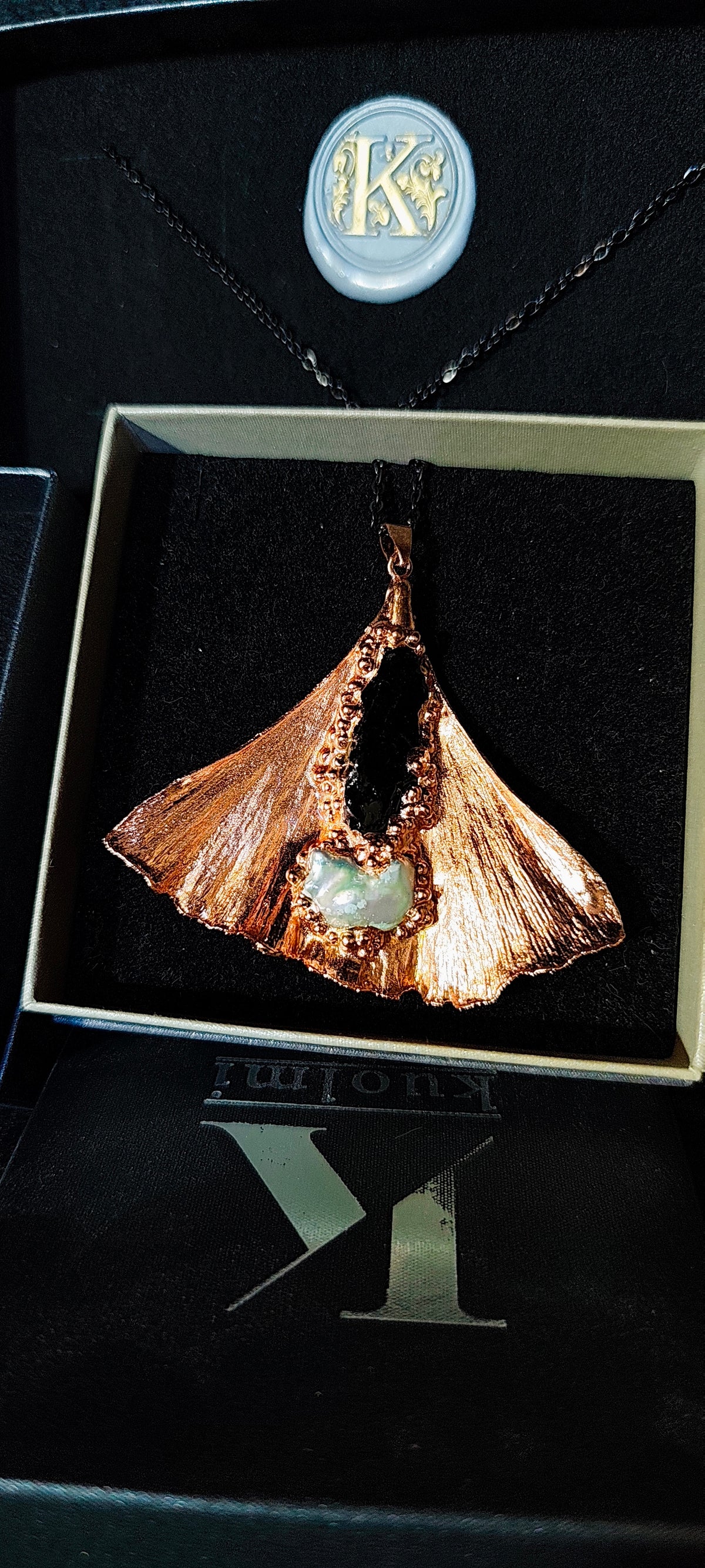 Verižica Ginko Copper